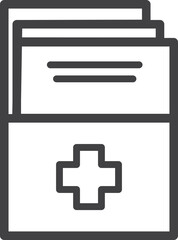 Obraz premium Healthcare and Medicine Line Icons. Editable Stroke. For Mobile and Web.