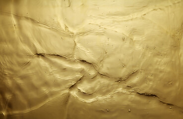 texture of splashing water on gold background