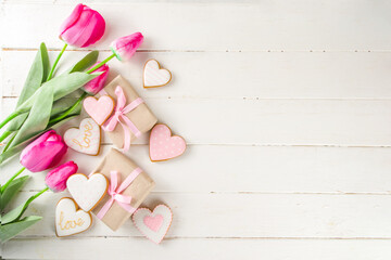 Spring and Valentine Day background