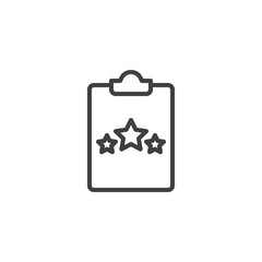 Feedback review line icon