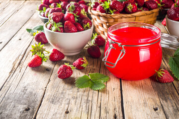 Strawberry jelly jam