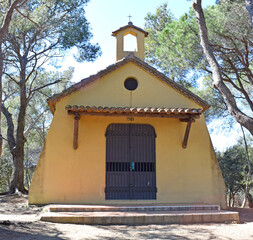 Capilla de la Virgen del Rosario, en Sant Climent de Llobregat Barcelona España
