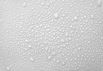 Droplets water background. Rain wallpaper with liquid drop
