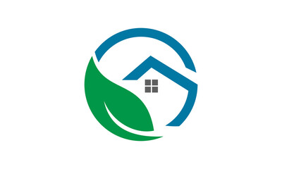 home nature leaf logo