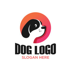 Dog Logo Design Template Inspiration, Vector Illustration, Modern, Minimalist.