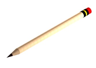pencil isolated on white