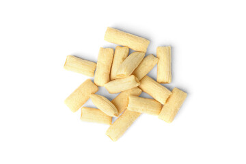 Breakfast dried pads isolated on white background.