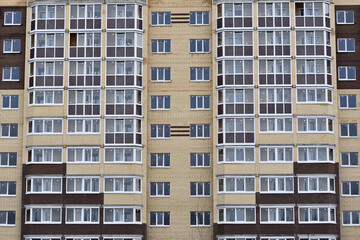 Fototapeta na wymiar facade of a new apartment building