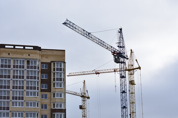 construction of an apartment building