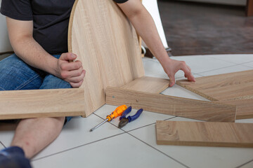 Assembling of furniture with his own hands at home