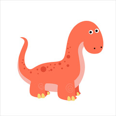 Cute Dino Flat Cartoon Character Vector Template Design Illustration © WIC Studio