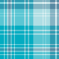 Seamless pattern in blue and white colors for plaid, fabric, textile, clothes, tablecloth and other things. Vector image.