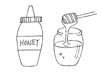 ハチミツ（モノクロ）