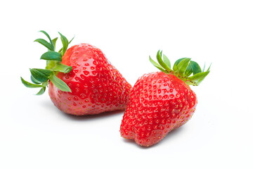 Red berry strawberry isolated on white background- Image