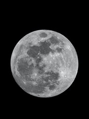 Foto detalle luna llena de noche