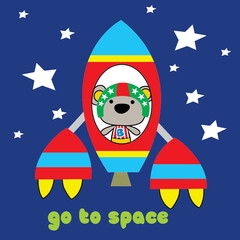 bear flies out space on own 