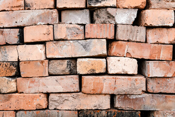 background of old red brick
