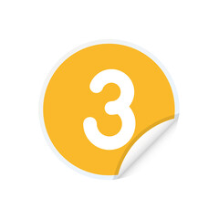 Three - Sticker