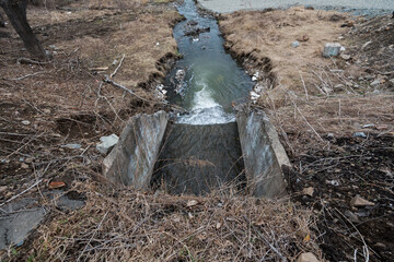 Sewage drain.