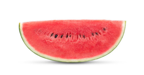 Sliced of watermelon isolated on white