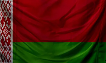 Vlies Fototapete Rot  violett BelarusBelarus Wave Flag