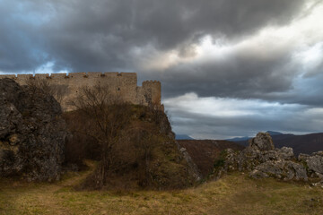 Fototapeta na wymiar castle in the clouds