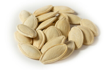 Fresh and roasted pumpkin seeds