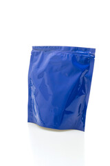 blue plastic bag for packaging