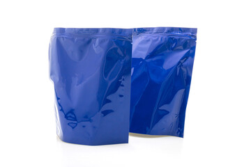 blue plastic bag for packaging