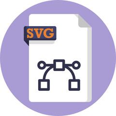 File Format Icon. SVG Format