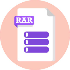 File Format Icon. RAR File Icon
