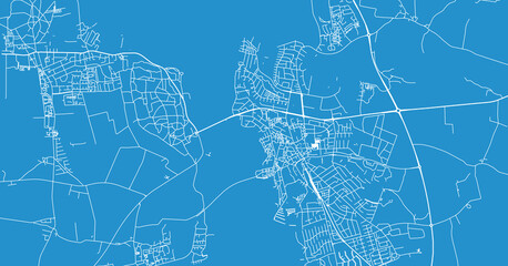 Urban vector city map of Frederikssund, Denmark