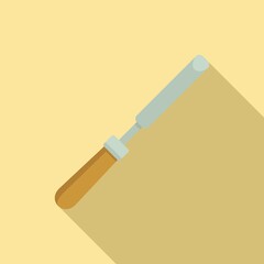 Chisel icon, flat style