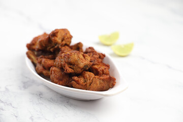 Delicious spicy Chicken Kabab Indian food	
