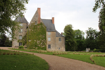 Fototapeta na wymiar mansion (balzac museum) in saché (france)