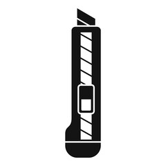 Carpenter knife icon, simple style