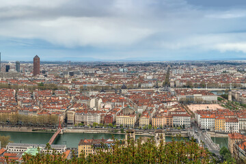 Fototapeta na wymiar View of Lyon, Frane