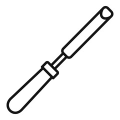 Chisel icon, outline style