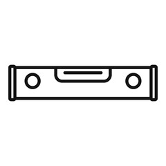 Level tool icon, outline style