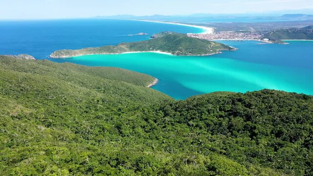 Paradisiac seascape of Arraial do Cabo, caribbean view in Rio de Janeiro, Brazil.Paradisiac seascape of Arraial do Cabo, caribbean view in Rio de Janeiro.Paradisiac seascape of Arraial do Cabo.