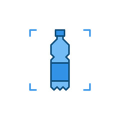Vector Bottle concept colored icon or symbol