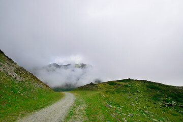 fog in the mountains (Gargellen, Vorarlberg, Austria)