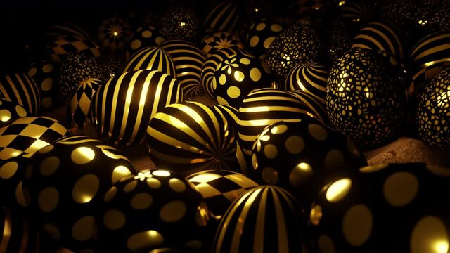 Treasure Of Golden Eggs At Easter is motion footage for religion history films and cinematic in easter scene. Also good background for scene and titles, logos