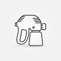Paint Sprayer or Spray Gun vector concept line icon