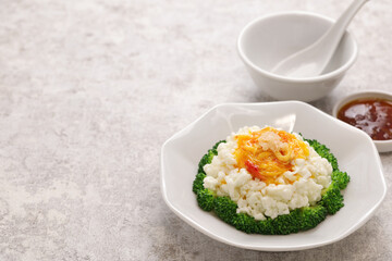 sai pang xie, chinese imitated crab dish made with eggs