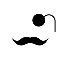 Gentleman Icon Illustration on white background