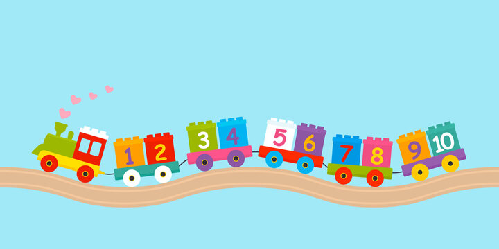 Learn count 1 to 10 with the train, Painting and Coloring Numbers for kids  and toddlers! - YouTube
