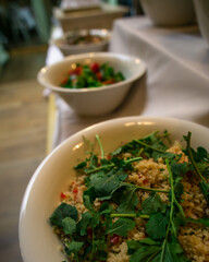 Biodegradable packaging for delivery of several shapes with wooden cutlery