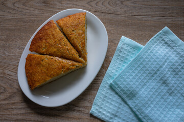 cookies on wooden table