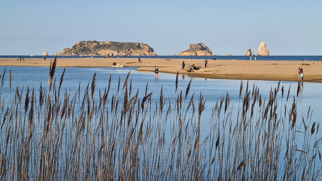 Les Illes Medes des de la Gola del Ter